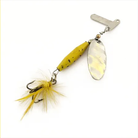 Mar-Lynn Tri-D Spinner, Nickel/Gul, 1/4 oz (7 g), Tri-D blades, #24786