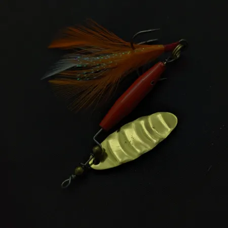 Vintage Worth #301 Spinnare, röd/svart/guld, 9g, fjäderkrok, #24813