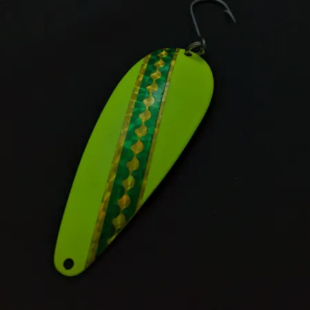 Moonshine Flutter Skeddrag, Gul Grön, 12g, Glow, #24817