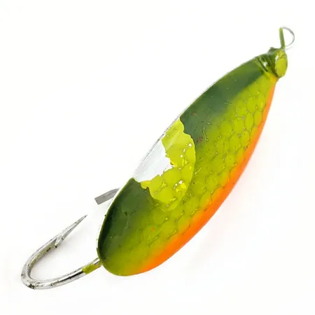 Vintage Johnson Silver Minnow Weedless, Grön/Orange, 9 g, #25191