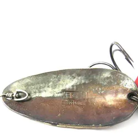 EGB Swiss made skeddrag, Mässing / Brun, 9,5g, handhamrad, #0003