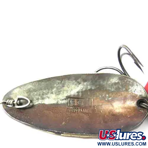 EGB Swiss made skeddrag, Mässing / Brun, 9,5g, handhamrad, #0003