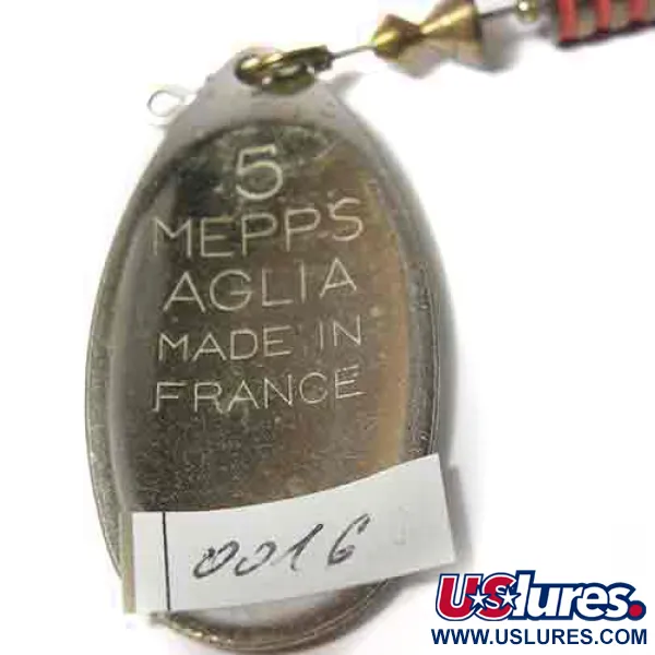Mepps Aglia 5 Musky Killer Steel Spinnare, Stål/Mässing, 16g, #0016