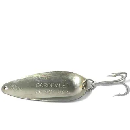 Eppinger Dardevlet Skeddrag, Vit / Svart, 22g, Djävulshuvud-logo, #0026