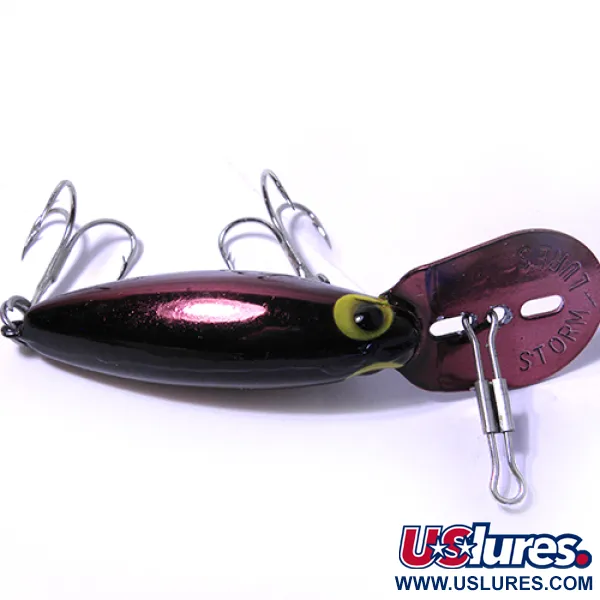 Storm Thin Fin Hot N Tot Wobbler, Mörkröd, 6,5g, Metallsked, #0039