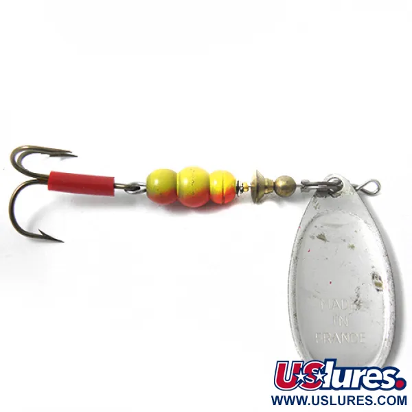 Mepps Aglia 4 Spinnare, Stål / Röd, 9g, Silversked, #0050