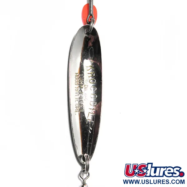 Luhr Jensen Krocodile Die #4 Skeddrag, Nickel/Guld/Grön, 19g, #0067