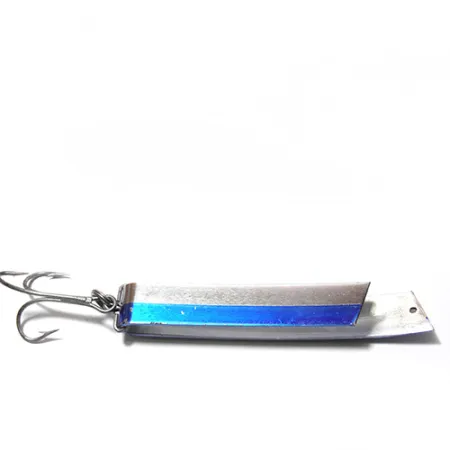 South Bend Super Duper Skeddrag, Nickel/Blå, 18g, U-form, #0068