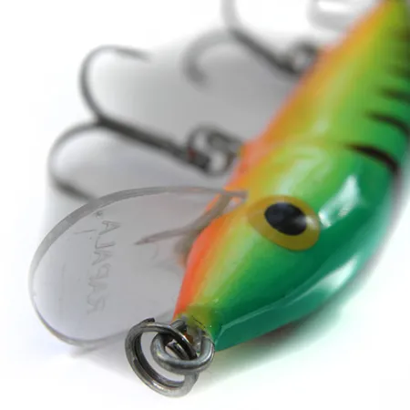 Rapala Husky Jerk Wobbler, Grön/Gul/Orange, 12g, Rassel, #0089