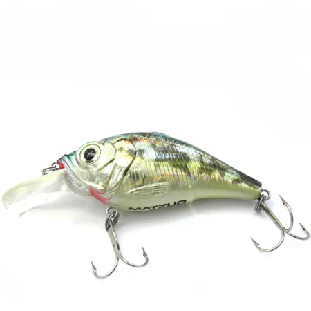Matzuo America Wobbler, Silver / Hologram / Grön, 11g, 3D-ögon, #0090