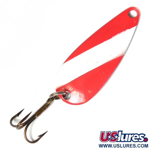 Atlantic Lures Skeddrag, Red / White, 5.5g, Vintage-emalj, #0110