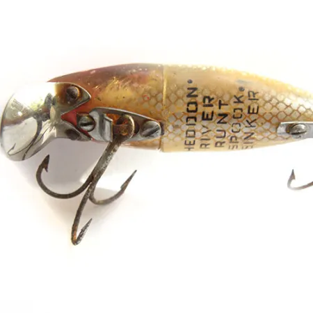Heddon River Runt sjunkande vobbler, Abborre/Röd, 12,5g, metallsked #0136