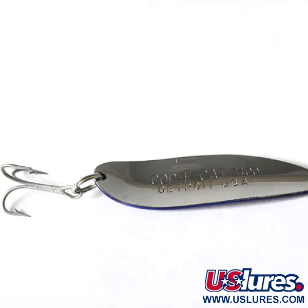 Dardevle Cop-E-Cat Skeddrag, Nickel / Blå, 14g, Vintage, #0170