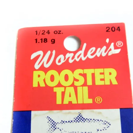 Worden’s Original Rooster Tail Spinnare, Gul, 1.18g, Hackle, #0182