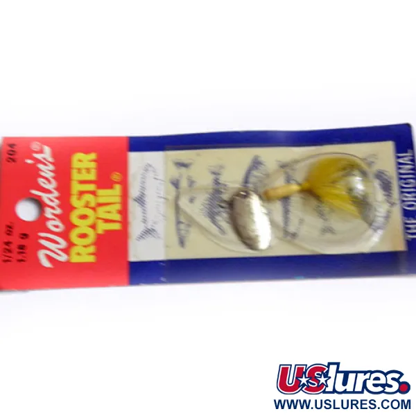 Worden’s Original Rooster Tail Spinnare, Gul, 1.18g, Hackle, #0182