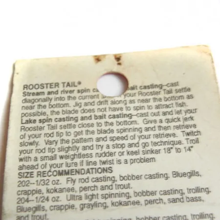 Yakima Bait Worden’s Original Rooster Tail Spinnare, Gul/Svart, #0183