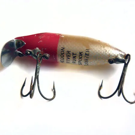 Heddon River Runt Spook Vobbler, Röd/Vit, 12g, Vintage, #0187