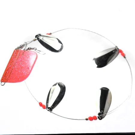 Luhr Jensen Les Davis Lake Troll Trollingrigg, Nickel/Rosa, 22g, #0192