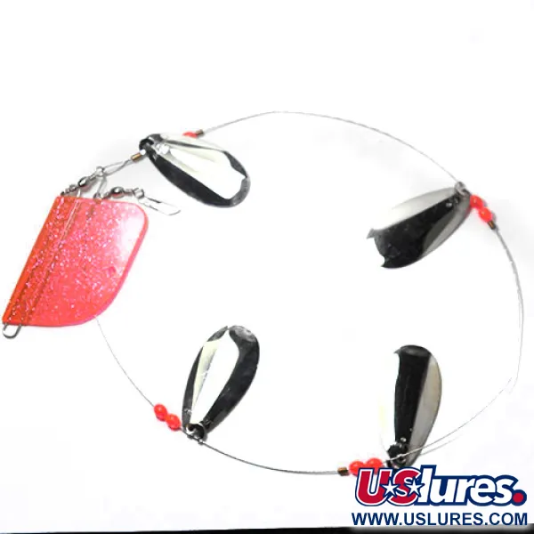 Luhr Jensen Les Davis Lake Troll Trollingrigg, Nickel/Rosa, 22g, #0192