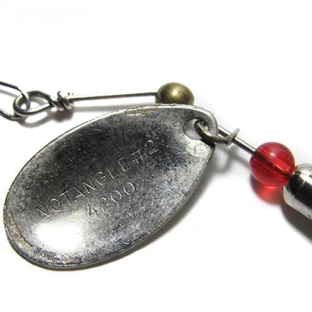 Eppinger Dardevle Notangle 2 Spinnare, Vit/Röd, 6g, Fjäderkrok, #0198