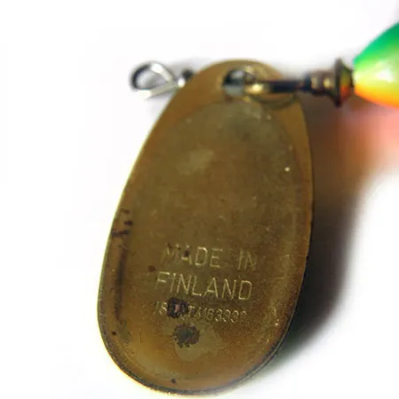 Blue Fox Super Vibrax 2 Minnow Spinnare, Grön/Gul/Orange, 8g, #0227