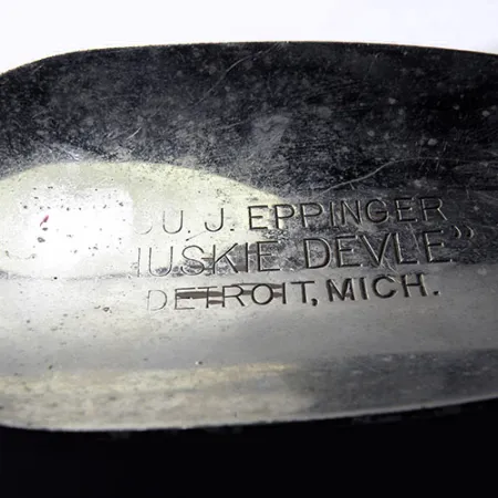 Eppinger Dardevle Huskie Devle Skeddrag, Röd / Vit, 91g, Reflexblad, #0245