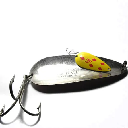 Eppinger Dardevle Huskie Devle Skeddrag, Röd / Vit, 91g, Reflexblad, #0245