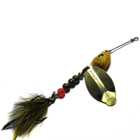 Mepps Lusox 2 Spinnare, Gul, 17g, Blysänke, #0249