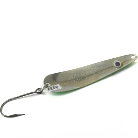 Dardevle Flutter-Chuck Skeddrag, Vit/Fluo-Grön, 8g, Neonkant, #0284