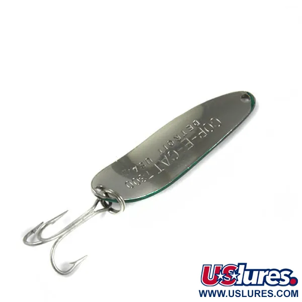 Dardevle Cop-E-Cat 7300 Skeddrag, Nickel / Grön, 10g, Vintage, #0424
