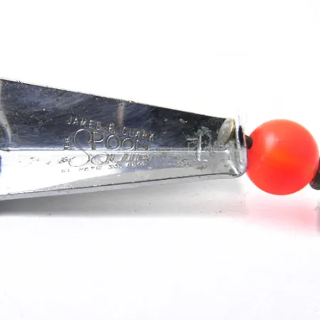 Clark Spoon Skeddrag, Nickel / Röd, 8g, Vasskyddad, #0467