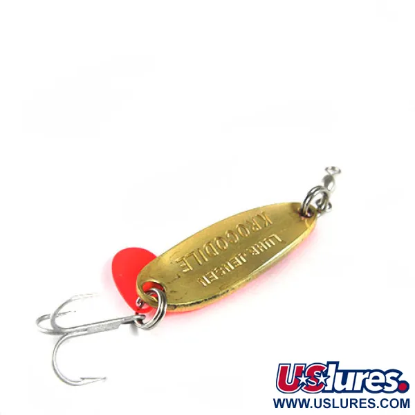 Luhr Jensen Krocodile Skeddrag, Orange/Mässing/Hologram, 9g, #0508