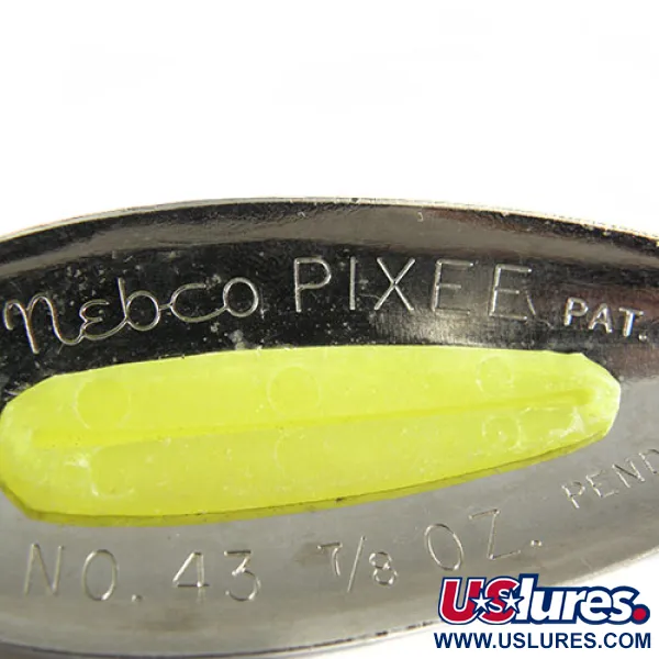 Nebco Pixee Skeddrag, Nickel / Gul, 28g, Laxromsimitering, #0510