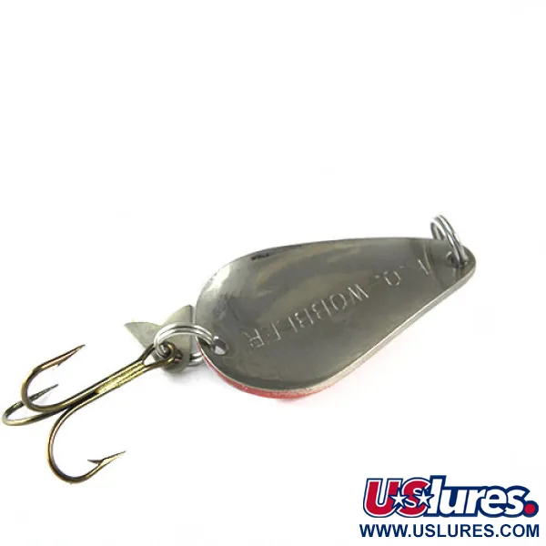 Acme K.O. Wobbler Skeddrag, Röd / Vit, 14g, Sonic Flipper Tail, #0516