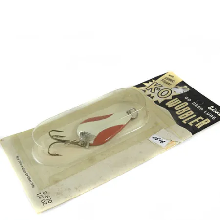 Acme K.O. Wobbler Skeddrag, Röd / Vit, 14g, Sonic Flipper Tail, #0516