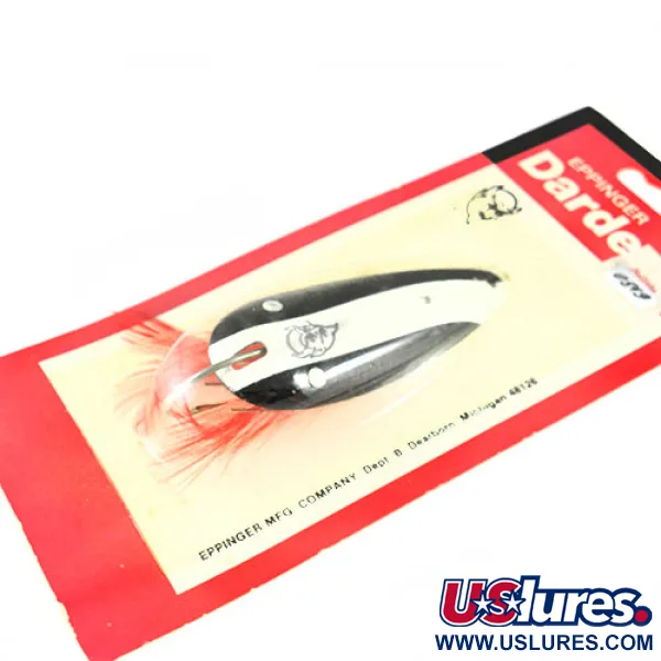 Eppinger Weedless Dardevlet Skeddrag, Svart/Vit, 21g, vasskyddad, #0542