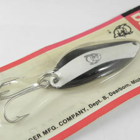 Dardevle Devle Dog Skeddrag, Black / White, 14g, Vintage, #0520