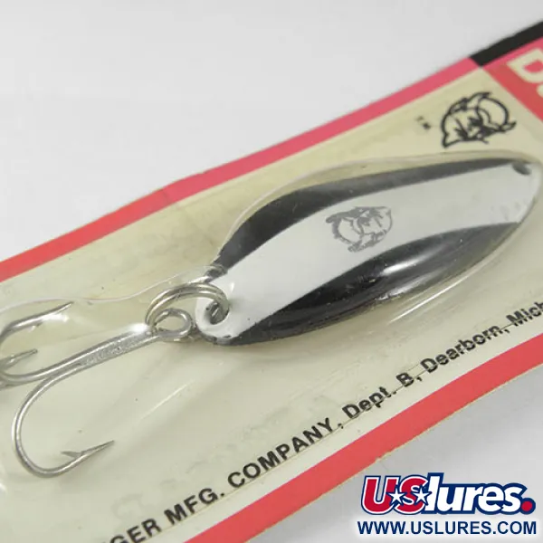 Dardevle Devle Dog Skeddrag, Black / White, 14g, Vintage, #0520