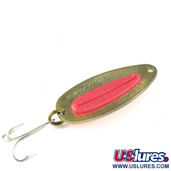 Nebco Pixee Skeddrag, Mässing/Röd, 14g, Hamrad yta, #0525
