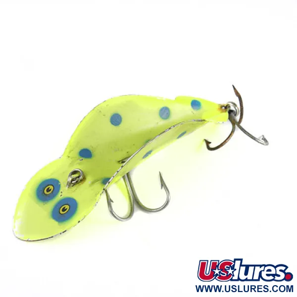 Buck Perry Spoonplug Drag, Gul / Blå, 21g, Djupkontroll, #0580