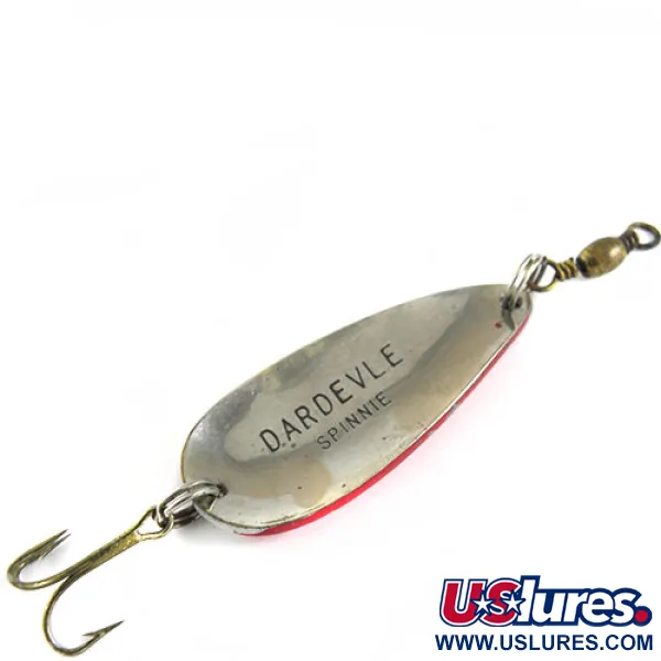 Dardevle Spinnie Skeddrag, Röd / Vit, 6g, Vintage, #0644