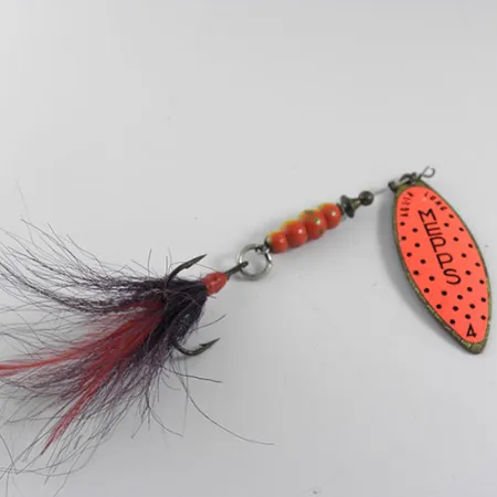 Mepps Aglia Long 4 Dressed Spinnare, Guld / Orange, 17g, #0667