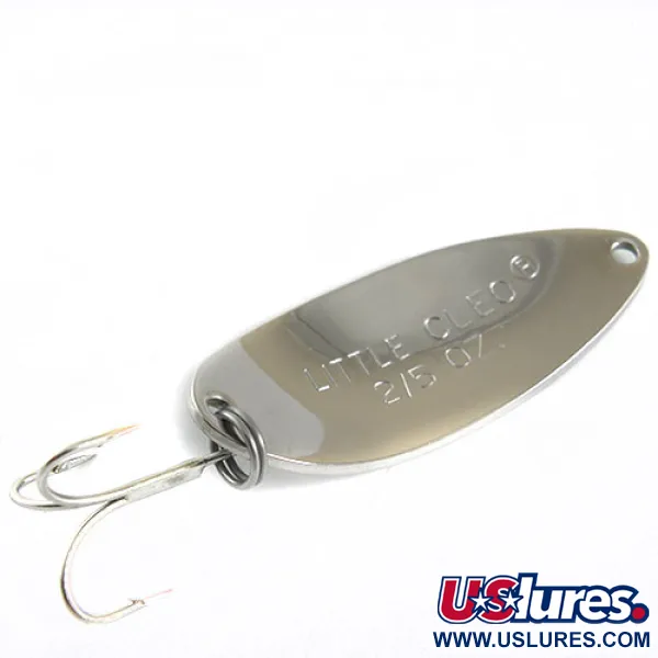 Acme Little Cleo Skeddrag, Nickel / Grön, 11g, Originalkrok, #0672