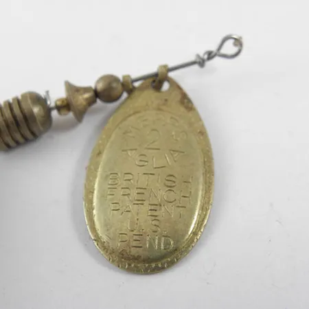 Mepps Aglia 2 Dressed Spinnare, Mässing, 4,7g, Fjäderkrok, #0714