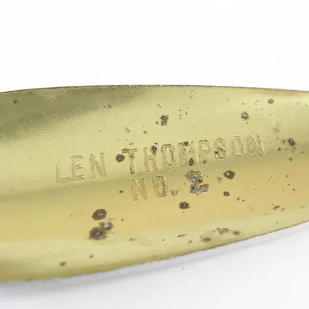 Skeddrag Len Thompson #2, Röd / Vit, 28g, Pressad mässing, #0739