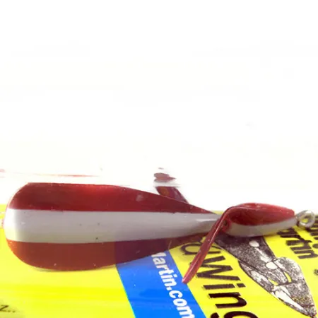 Weedless Panther Martin Weed Wing Skeddrag, Röd/Vit, 17g, Vasskyddad, #0742