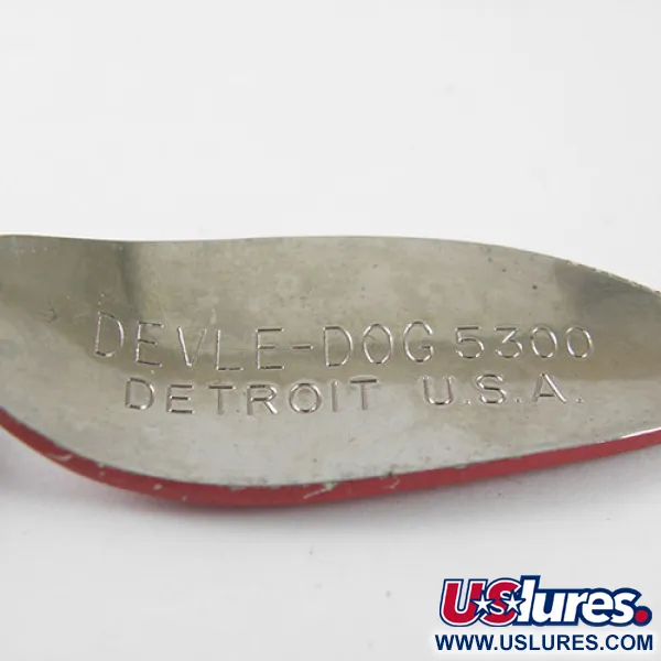 Eppinger Dardevle Devle Dog 5300 Skeddrag, Röd/Vit, 10g, #0774