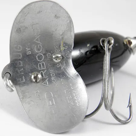 Fred Arbogast Jitterbug Ytbete, Nickel / Svart, 14g, #0807