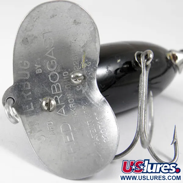 Fred Arbogast Jitterbug Ytbete, Nickel / Svart, 14g, #0807