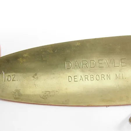 Eppinger Dardevle Skeddrag, Vit/Orange/Mässing, 28g, Mässing, #0858